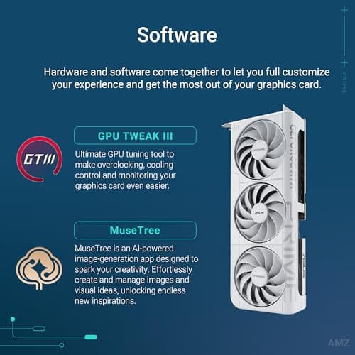 Asus PRIME OC GeForce RTX 5070 12GB GDDR7 White / Silver image