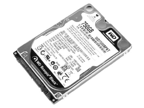 Western Digital Scorpio Black 750 GB 2.5" HDD 7200RPM SATA Internal main image