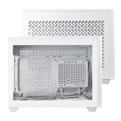 Cooler Master MasterBox NR200P V2 Mini-ITX Desktop White with Mesh Side Panel and USB 3.2 Gen 2x2 Type-C / USB 3.2 Gen 1 Type-A image
