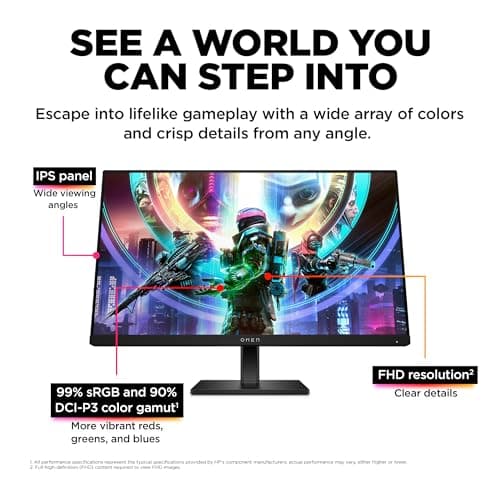 HP OMEN 24 23.8" 1080p 165Hz IPS Monitor image