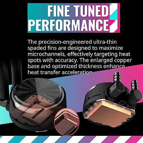 Cooler Master MasterLiquid PL360 FLUX 72.37 CFM Water 360mm Black image