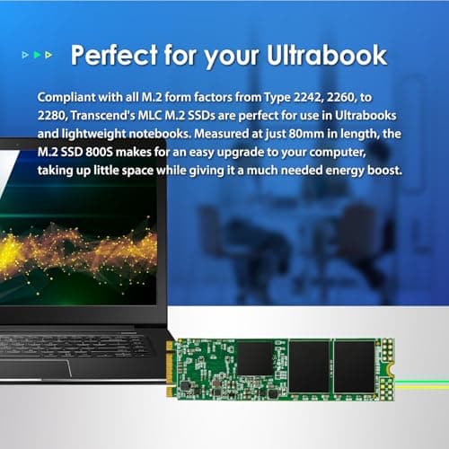 Transcend MTS800 64GB SSD M.2-2280 SATA image