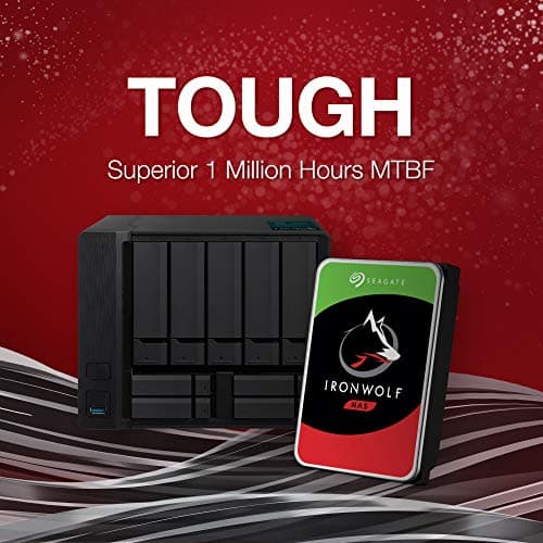 Seagate IronWolf 4TB NAS Hard Drive HDD – CMR 3.5 Inch SATA 6Gb/s 5900 RPM 64MB Cache for RAID Network Attached Storage – Frustration Free Packaging (ST4000VNZ08) image