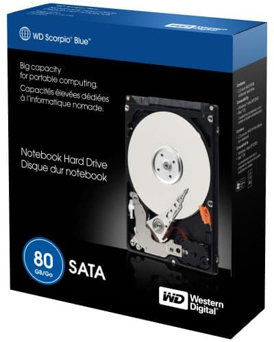 Western Digital Scorpio Blue 80 GB 2.5" HDD 5400RPM SATA 3.0 Gb/s Internal image