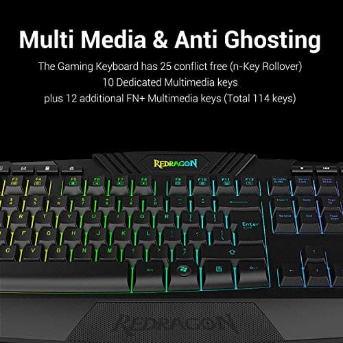 Redragon S101 Wired Gaming Keyboard With Optical Mouse image