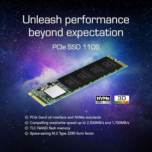 Transcend 110S 1TB SSD M.2-2280 PCIe 3.0 x4 NVMe image