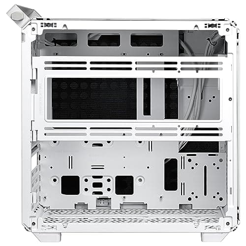 Cooler Master QUBE 500 Flatpack ATX Mid Tower White with Tempered Glass Side Panel, USB 3.2 Gen 2x2 Type-C, USB 3.2 Gen 1 Type-A image