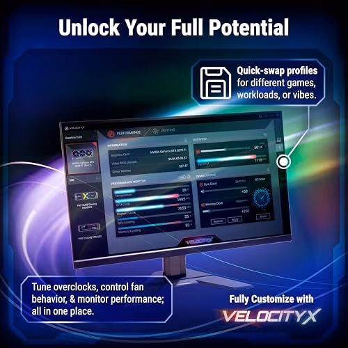 PNY OC GeForce RTX 5080 16GB GDDR7 Black image