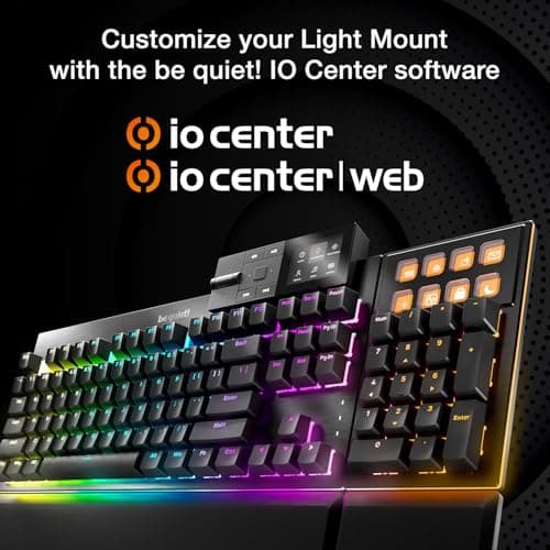be quiet! Light Mount RGB Wired Silent Orange Linear Gaming Keyboard image