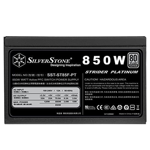 Silverstone Strider Platinum 850W 80+ Platinum Certified Fully Modular ATX image