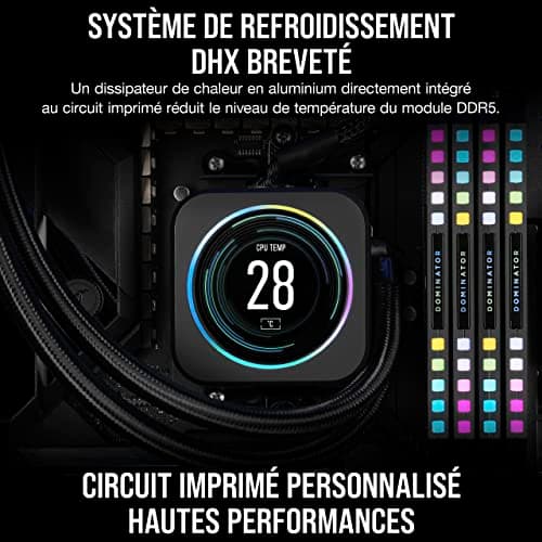 Corsair Dominator Platinum RGB Black DDR5-6000 CL30 64GB (2x32GB) image