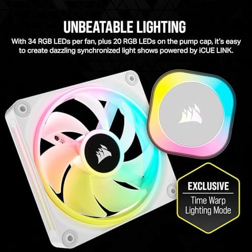 Corsair iCUE LINK H100i Water 240mm RGB White image
