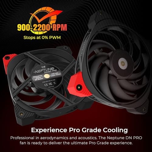 In Win Neptune DN140 Pro 140mm Black / Red PWM 91.66 CFM image