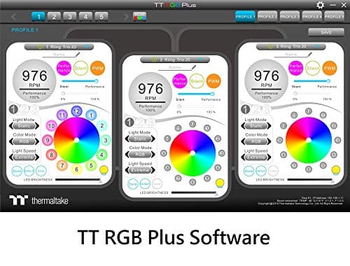 Thermaltake Riing Trio 20 TT Premium Edition 200mm Black PWM RGB image