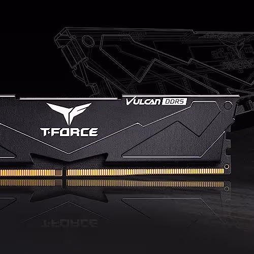 TEAMGROUP T-Force Vulcan Black / Silver DDR5-6400 CL32 32GB (2x16GB) image