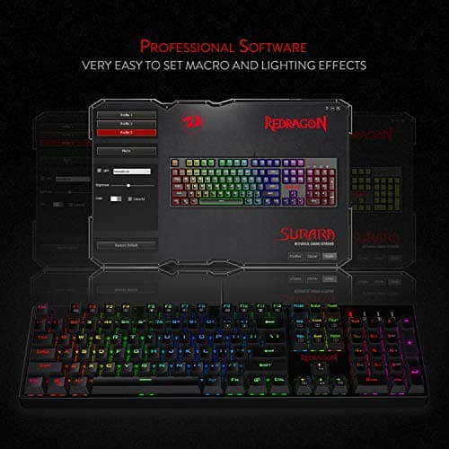 Redragon K582-BA RGB Wired Standard Keyboard With Optical Mouse image