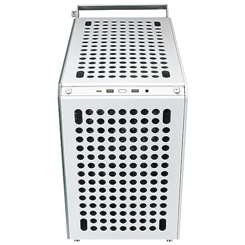 Cooler Master QUBE 500 Flatpack ATX Mid Tower White with Tempered Glass Side Panel, USB 3.2 Gen 2x2 Type-C, USB 3.2 Gen 1 Type-A image