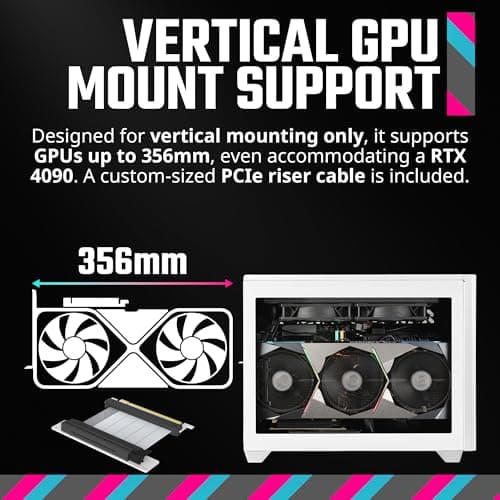 Cooler Master MasterBox NR200P V2 Mini-ITX Desktop White with Mesh Side Panel and USB 3.2 Gen 2x2 Type-C / USB 3.2 Gen 1 Type-A image