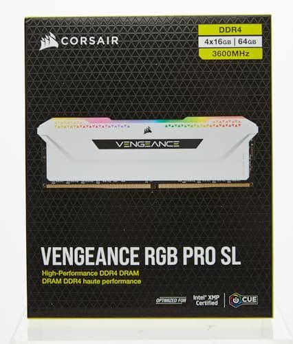 Corsair Vengeance RGB Pro SL White DDR4-3600 CL18 64GB (4x16GB) image