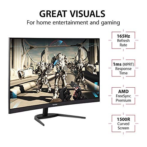 ViewSonic VX3268-2KPC-MHD 32" 1440p 144Hz VA Curved Monitor image