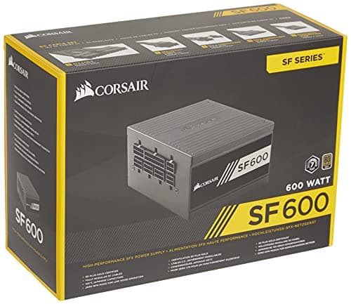 CORSAIR SF Series SF600 CP-9020182-NA 600 W SFX 80 PLUS PLATINUM Certified Full Modular Power Supply image