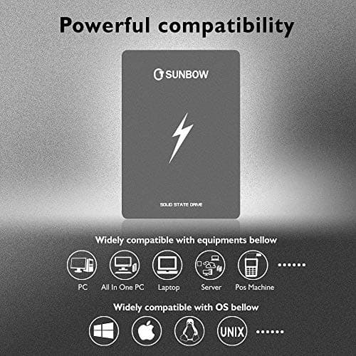 TCSUNBOW X3-1TB SSD 3D NAND SATA III 2.5" 7mm SSD image