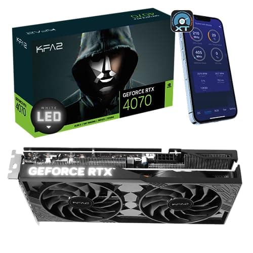 KFA2 GeForce RTX 4070 SUPER 1-Click OC 2X 12GB GDDR6X Black image