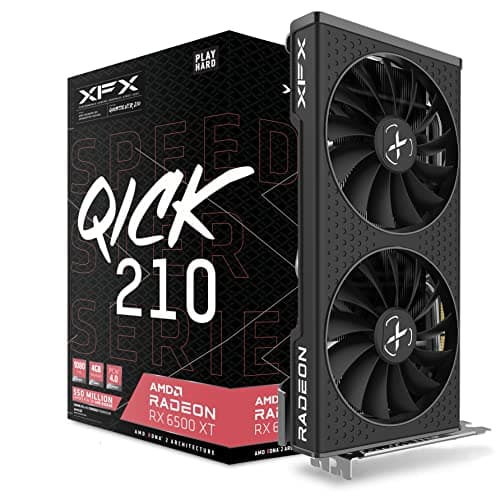 XFX Speedster QICK 210 Radeon RX 6500 XT 4GB GDDR6 Black / Silver image