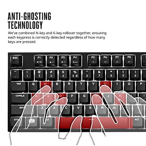 Cooler Master MasterKeys Pro M White (MX Red) Wired Standard Mechanical Keyboard image