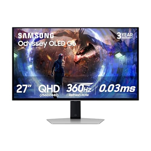 Samsung Odyssey G60SD 27" 1440p 360Hz QD-OLED Monitor main image