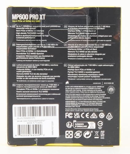 Corsair MP600 PRO XT 2TB M.2 SSD PCIe 4.0 NVMe image