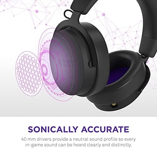 NZXT Relay Wired Closed-Back Headphones Black / Purple image