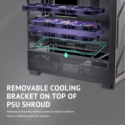 Antec FLUX PRO ATX Full Tower Black / Brown Tempered Glass image