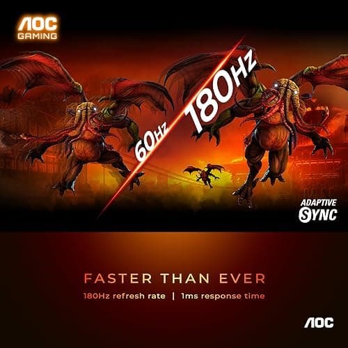 AOC 24G15N 23.8" 1080p 180Hz VA Monitor image