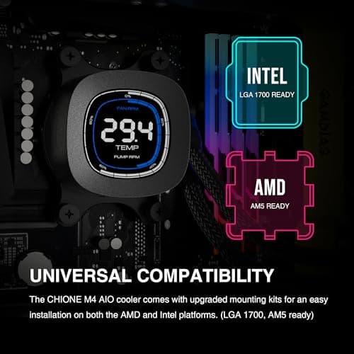 GAMDIAS CHIONE M4-360 Water 360mm 69.01 CFM Black image