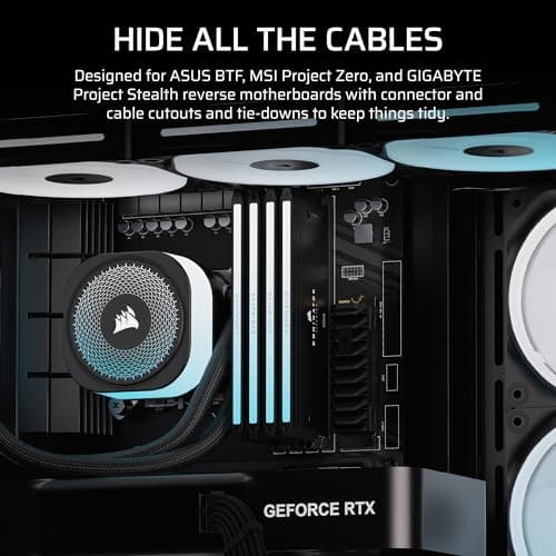 Corsair FRAME 4500X LX-R RGB iCUE LINK Panoramic Glass Mid-Tower PC Case Black image