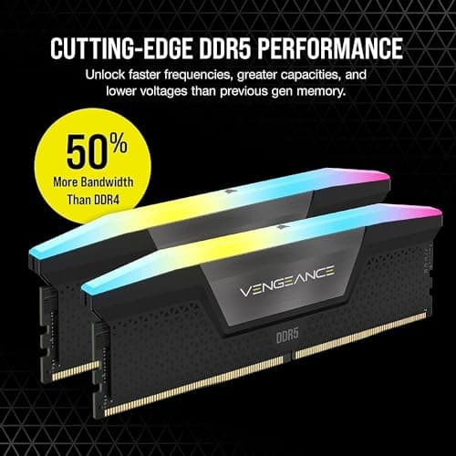 Corsair Vengeance RGB Black DDR5-6200 CL36 32GB (2x16GB) image