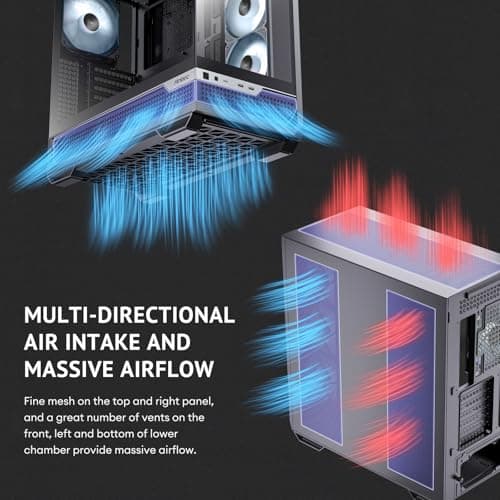 Antec C7 ARGB ATX Mid Tower Black Tempered Glass image