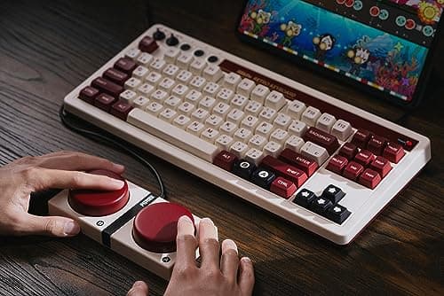 8BitDo Retro Fami Wired/Bluetooth/Wireless Mechanical Gaming Keyboard image