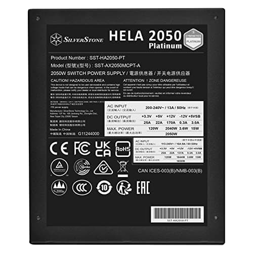 SilverStone HELA 2050 Platinum Cybenetics Platinum 2050W image