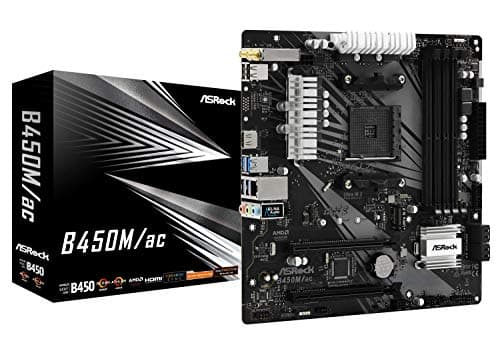 ASRock B450 M/AC AM4 DDR4 Micro ATX image