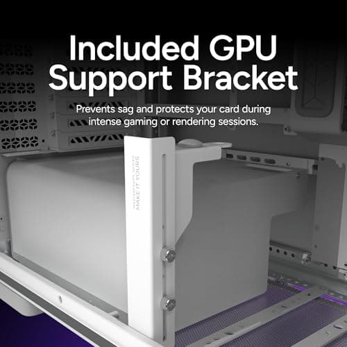 Cooler Master MasterFrame 600 ATX Mid Tower Silver Tempered Glass Side Panel, Front Panel: USB 3.2 Gen 2x2 Type-C USB 3.2 Gen 1 Type-A image