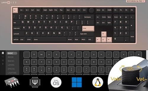 Keychron Q6 Pro RGB Bluetooth/Wireless/Wired Keychron K Pro Red Gaming Keyboard image