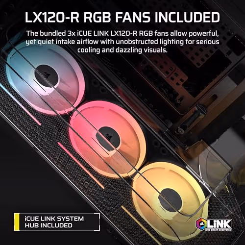 Corsair AIR 5400 LX-R RGB iCUE LINK Black image