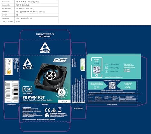 ARCTIC P8 80mm PWM PST image