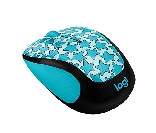 Logitech Doodle Collection M325c - Mouse - optical - 5 buttons - wireless - 2.4 GHz - USB wireless receiver - Twinkle Teal image