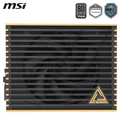 MSI MEG Ai-T PCIE5 Black / Gold 1600W Fully Modular 80+ Titanium Certified image