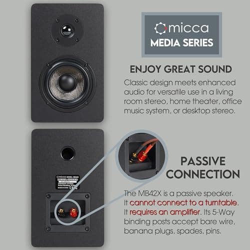 Micca MB42X 2.0 Channel 150 W Speaker System image