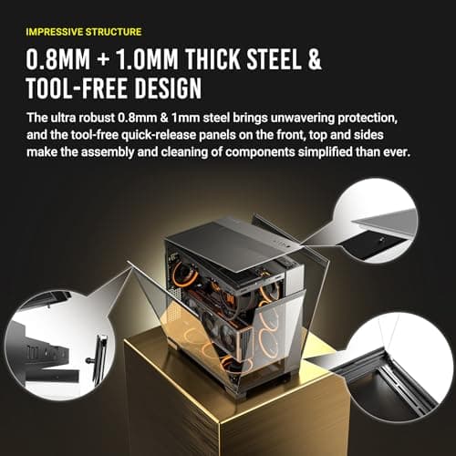 Antec C8 ATX Full Tower Black Tempered Glass ARGB image