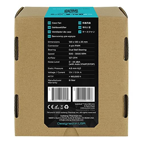 Iceberg Thermal IceGALE Xtra 120mm Teal PWM 3-Pack image